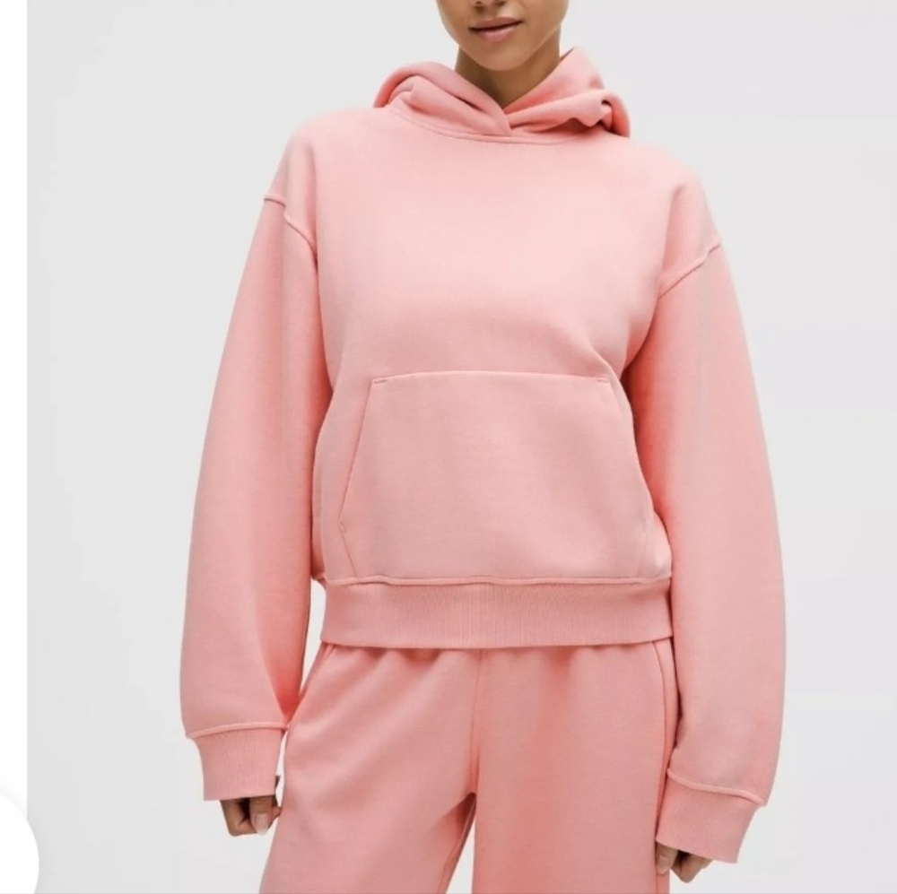 NWT Lululemon XS Steady State Oversized Hoodie Sweatshirt Tea Rose